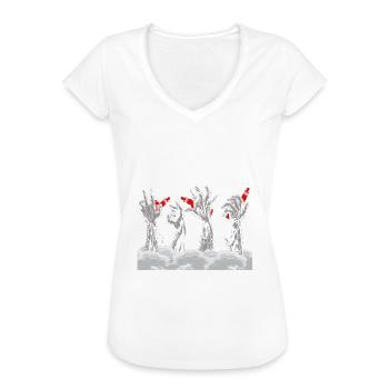 The vaping dead - Women's Vintage T-Shirt - black - Front - Danielle (179cm)