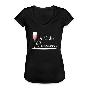 En Dubio Prosecco avocat droit étudiant - T-shirt vintage Femme - noir - Devant - Danielle (179cm)