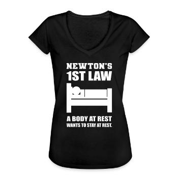 Lustiger Physiklehrer - Frauen Vintage T-Shirt - Schwarz - Vorne - Danielle (179cm)