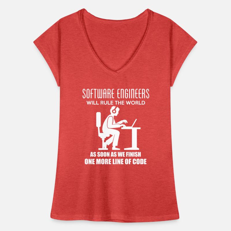 Entwickler Programmier Software Beruf Geschenk Frauen Vintage T-Shirt