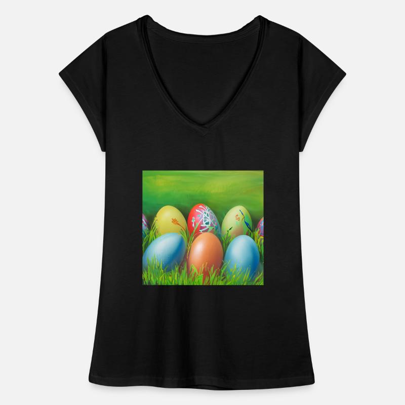 colorful Easter eggs Women's Vintage T-Shirt