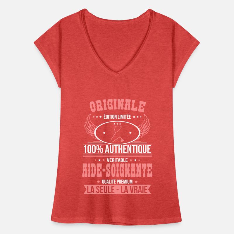 Authentique et véritable aide-soignante Originale T-shirt vintage Femme