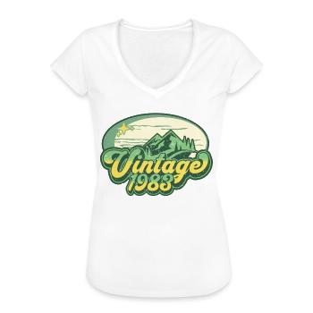 Jahrgang 1983 - Naturliebhaber - Frauen Vintage T-Shirt - Schwarz - Vorne - Danielle (179cm)