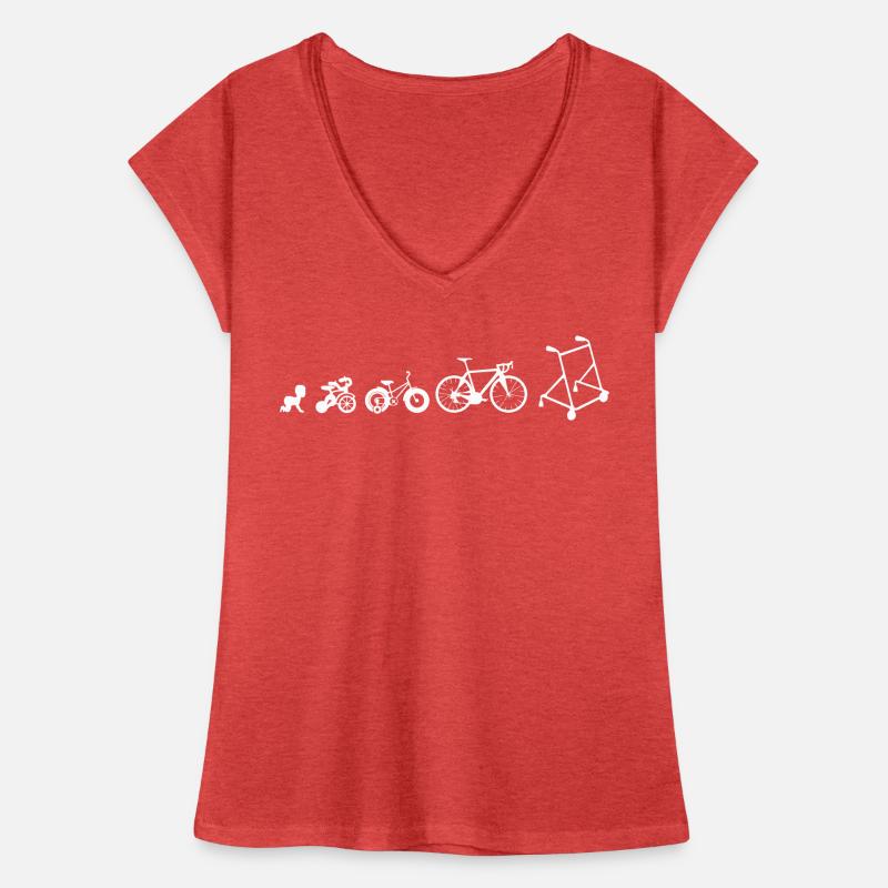 Baby Dreirad Stuetzrad Rennrad Rollator Evolution Frauen Vintage T-Shirt