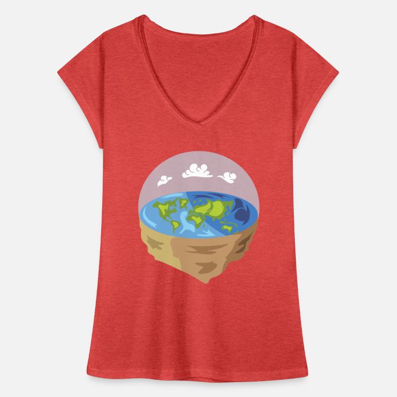 Flat earth flat earth gift Women's Vintage T-Shirt