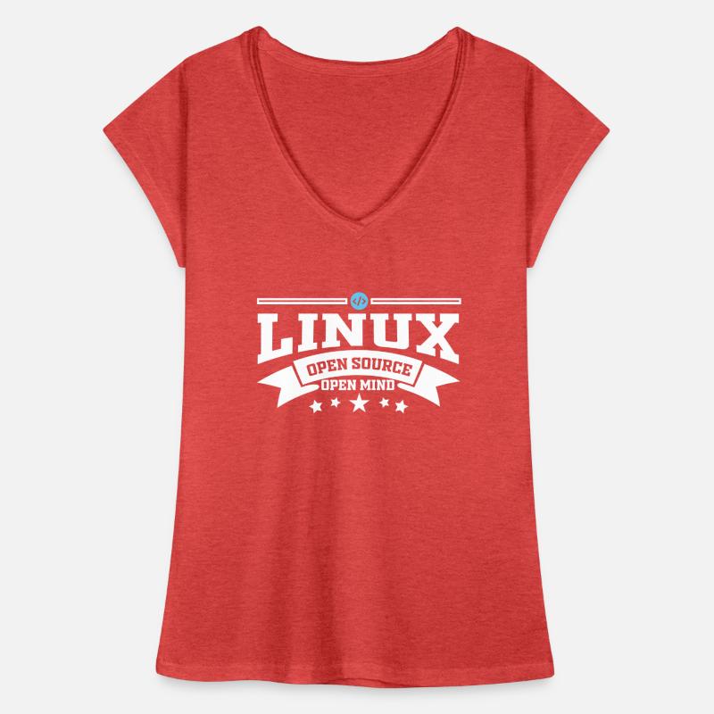 Linux Software Betriebssystem Informatik Frauen Vintage T-Shirt