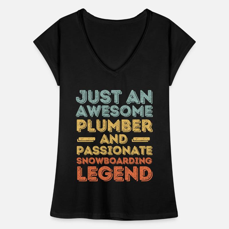 Plumber Snowboard legend retro Women's Vintage T-Shirt