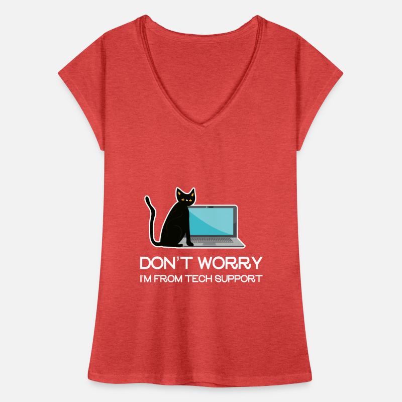 Don't Worry I'm From Tech Support Frauen Vintage T-Shirt