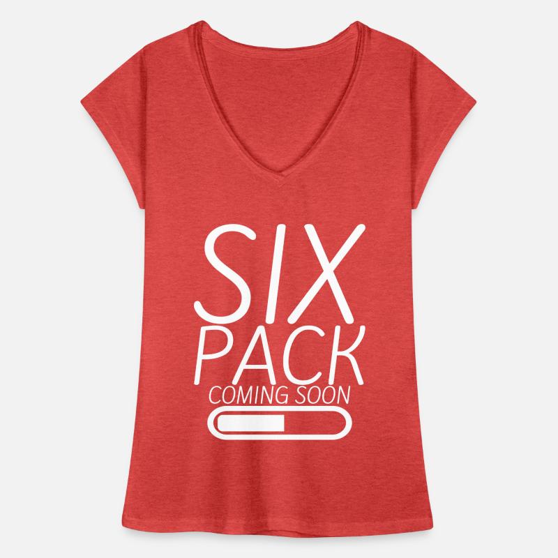 Six Pack Coming Soon 15 Frauen Vintage T-Shirt
