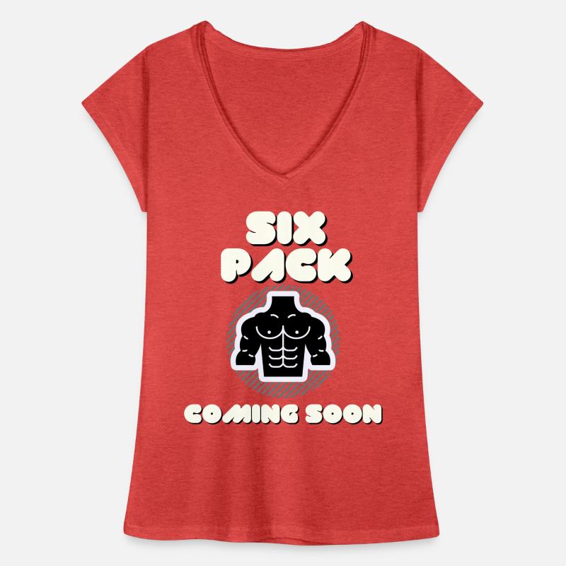 Six Pack Coming Soon 36 Frauen Vintage T-Shirt