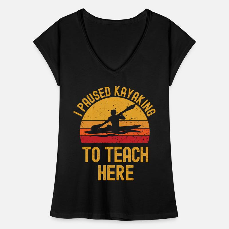 Kayak and instructor retro vintage Women's Vintage T-Shirt