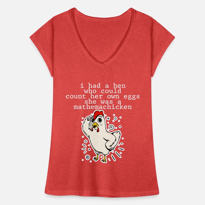 J’avais une poule, c’était une mathemachicken 4 T-shirt vintage Femme