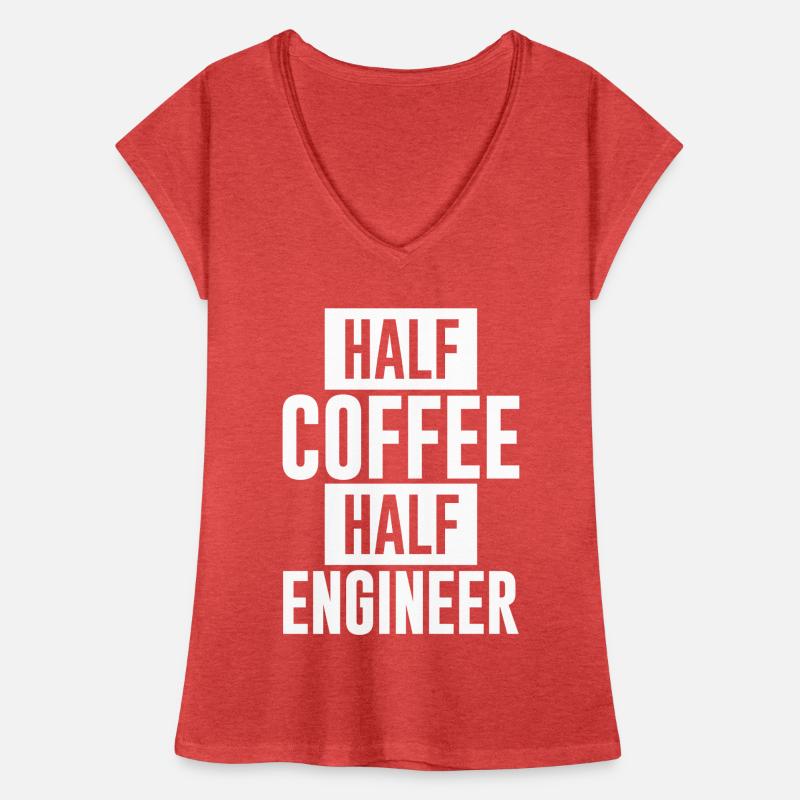 Half Coffee Half Engineer Women's Vintage T-Shirt
