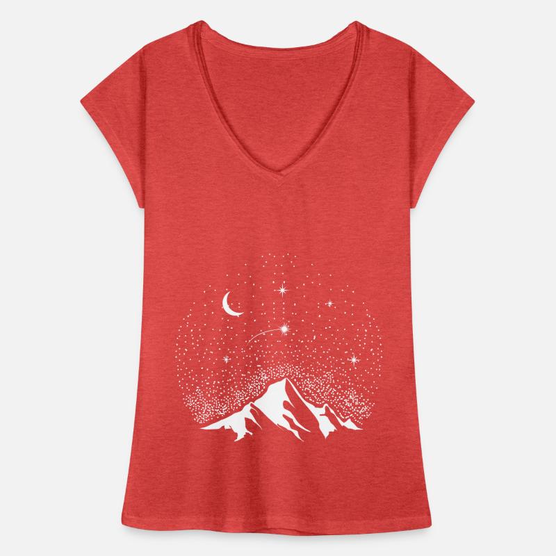 Astro Berg Sternschnuppe Glücksbringer Geschenk Frauen Vintage T-Shirt