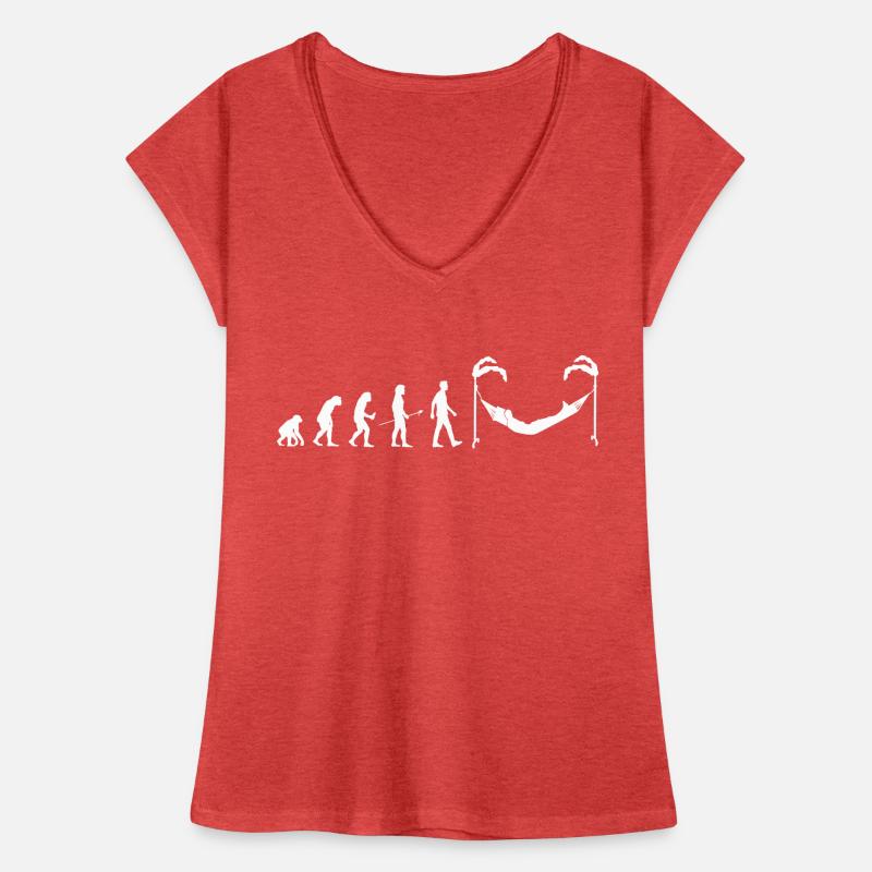 Evolution Man Hammock Gift Idea Hammocking Women's Vintage T-Shirt