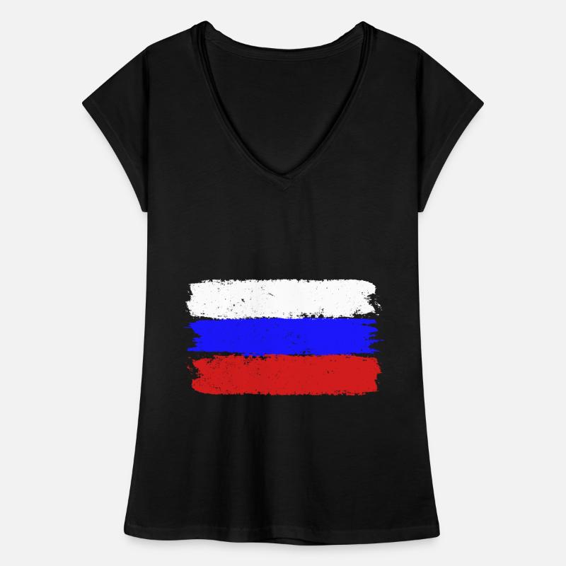 Drapeau de la Russie T-shirt vintage Femme