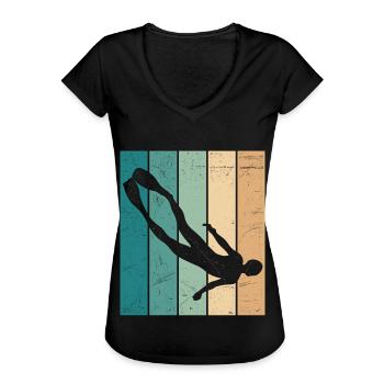 Apnea subacquea apnea apnea - Maglietta vintage donna - nero - Fronte