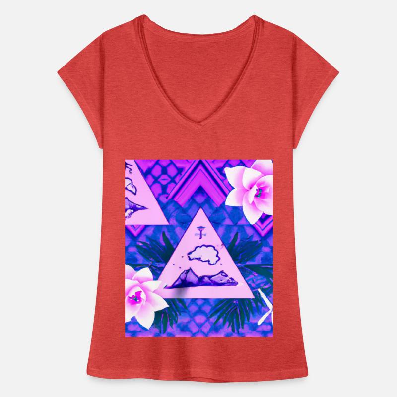 Synthwave Sun Hawaii Vaporwave Esthétique T-shirt vintage Femme