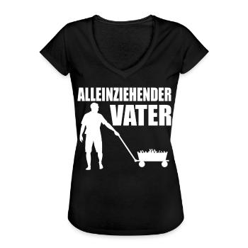 Alleinziehender Vater Vatertag Vatertagsgeschenk - Frauen Vintage T-Shirt - Schwarz - Vorne - Danielle (179cm)