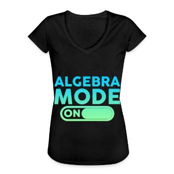 Mode algèbre sur 4 - T-shirt vintage Femme - noir - Devant - Danielle (179cm)