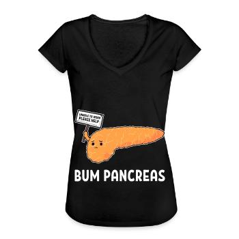 Diabetes Diabetic Insulin - Women's Vintage T-Shirt - black - Front - Danielle (179cm)