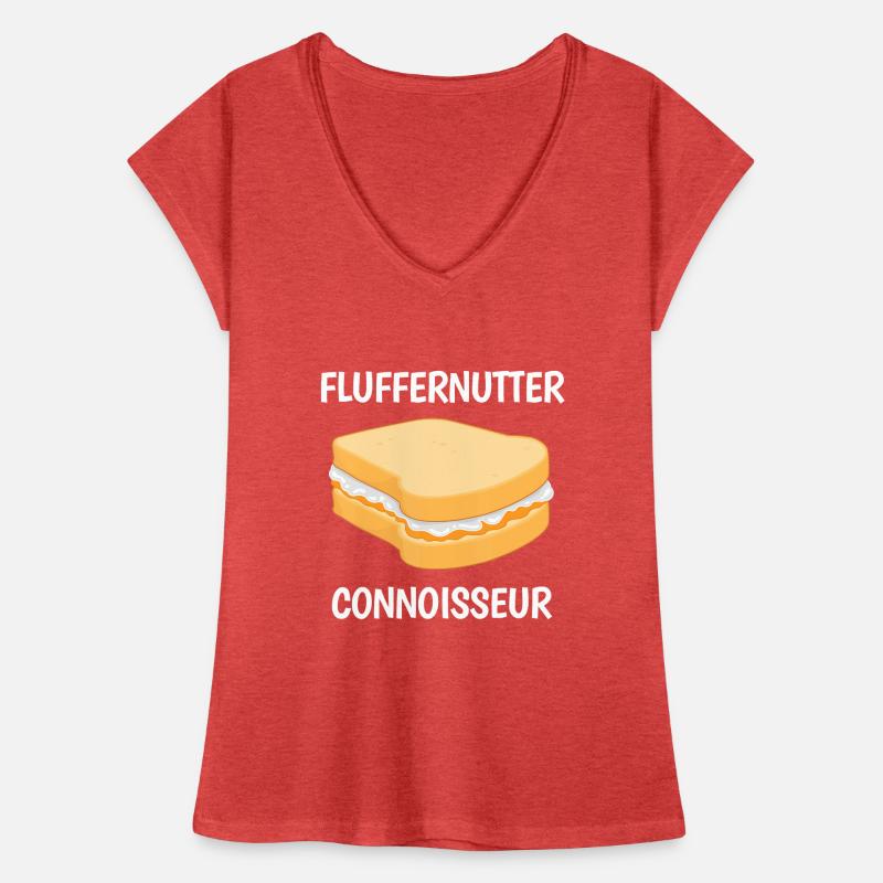 Peanut Butter Sandwich Fluffernutter Connoisseur Women's Vintage T-Shirt