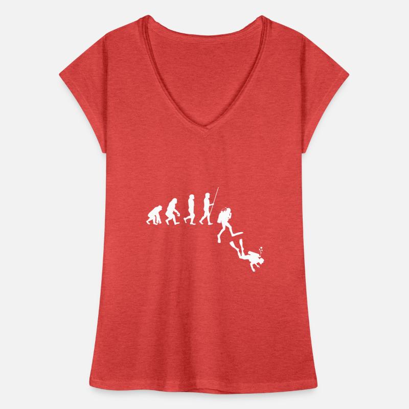 Tauchen Evolution | Evolution Frauen Vintage T-Shirt