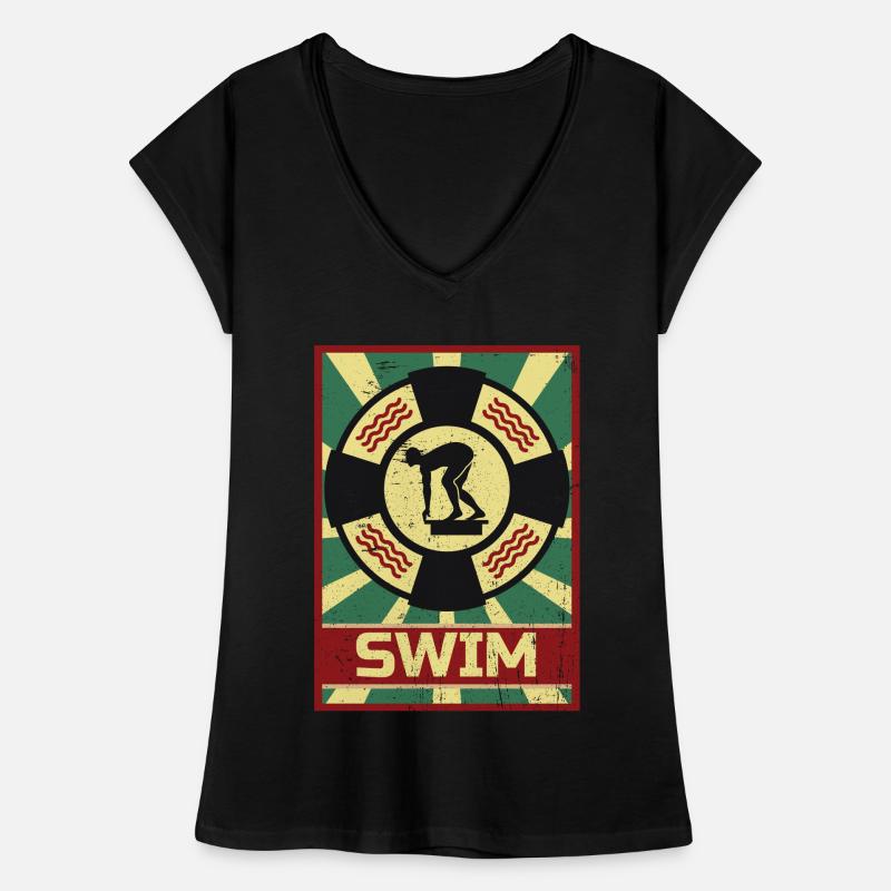Schwimmen Propaganda Frauen Vintage T-Shirt