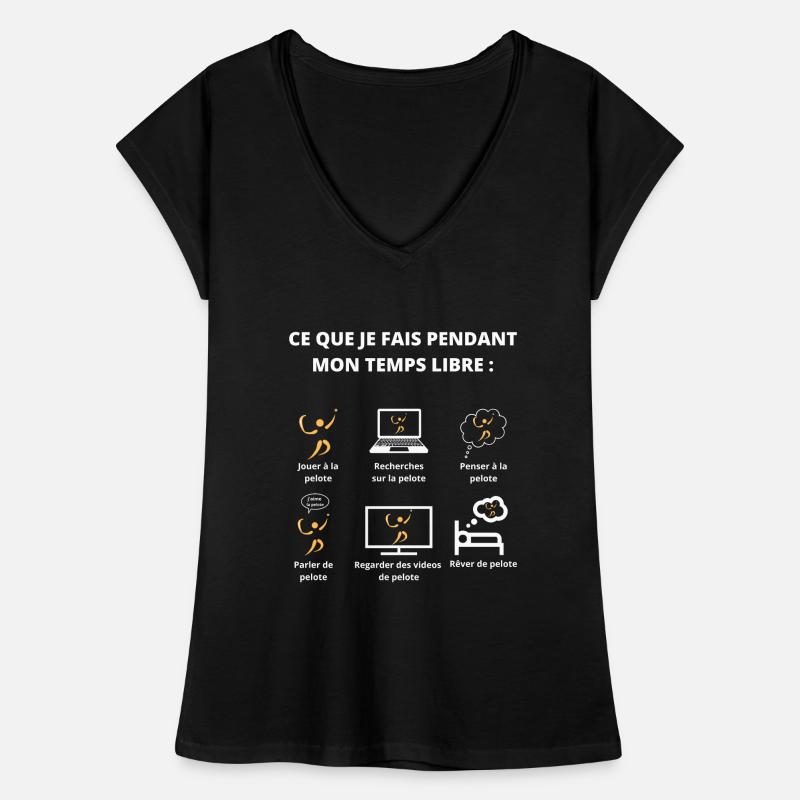 Ce que je fais pendant mon temps libre(pelote) T-shirt vintage Femme