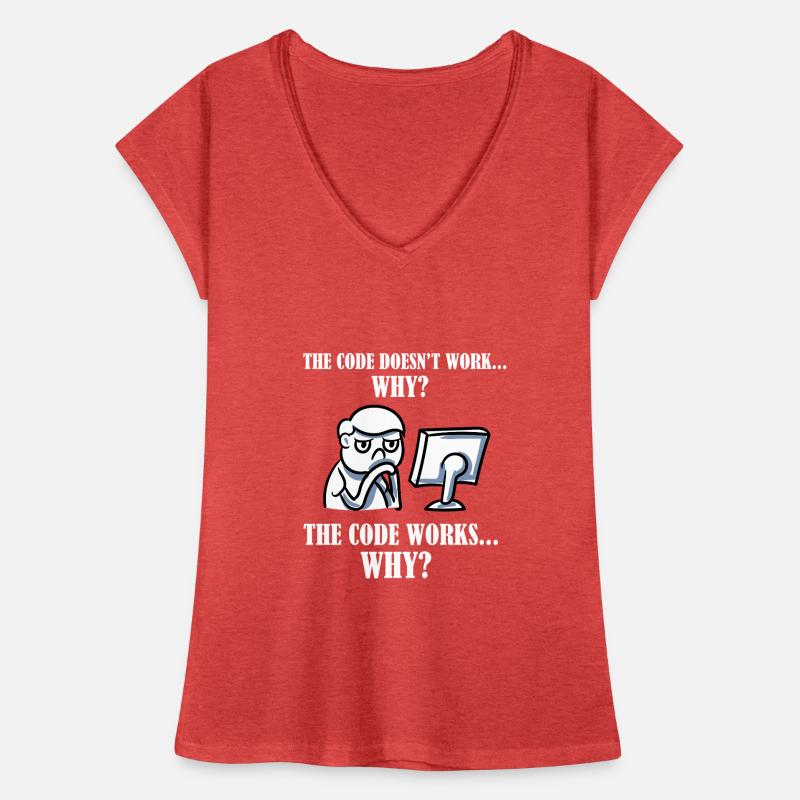 The Code Informatiker Programmierer Computer Admin Frauen Vintage T-Shirt