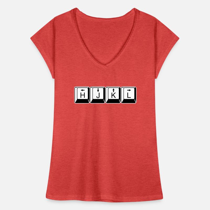 vi/Vim HJKL - Computer Geeks Nerds Code Keyboard Women's Vintage T-Shirt