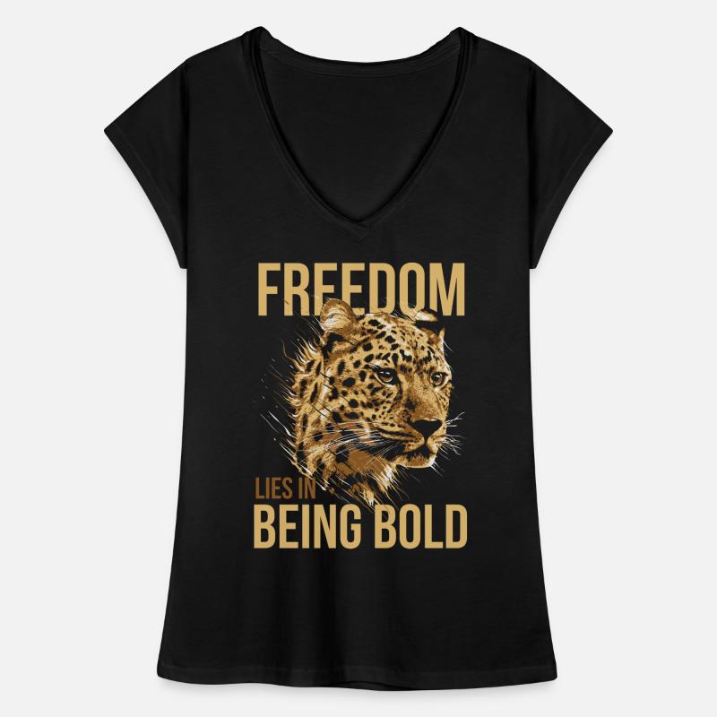 Leopard Frauen Vintage T-Shirt