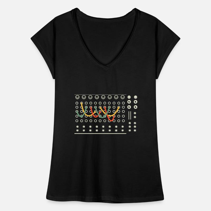 Synthesizer Techno Instrument Frauen Vintage T-Shirt