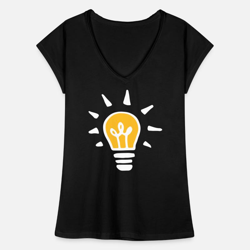 Orange ampoule / orange light bulb T-shirt vintage Femme