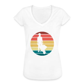 Bauarbeiter - Frauen Vintage T-Shirt - Schwarz - Vorne - Danielle (179cm)