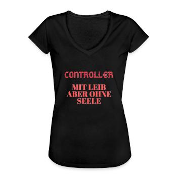 Beruf Controller Zahlen - Frauen Vintage T-Shirt - Schwarz - Vorne - Danielle (179cm)