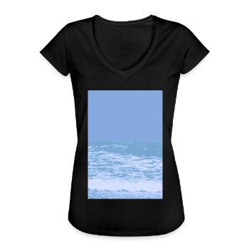 mer - T-shirt vintage Femme - noir - Devant - Danielle (179cm)