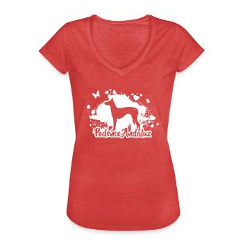 PODENCO ANDALUZ Dog Dog Dogs Wilsigns - Women's Vintage T-Shirt - heather red - Front - Danielle (179cm)