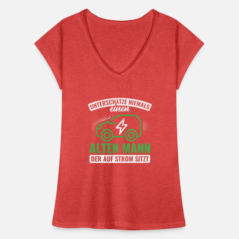 Elektroauto E-Auto Auto Frauen Vintage T-Shirt