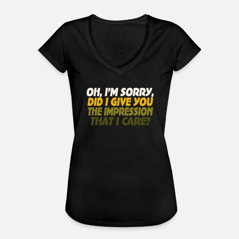 Indifference Sarcasm Different Attitude - Women's Vintage T-Shirt - black