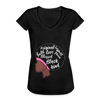 Mobbing - Frauen Vintage T-Shirt - Schwarz - Vorne - Danielle (179cm)