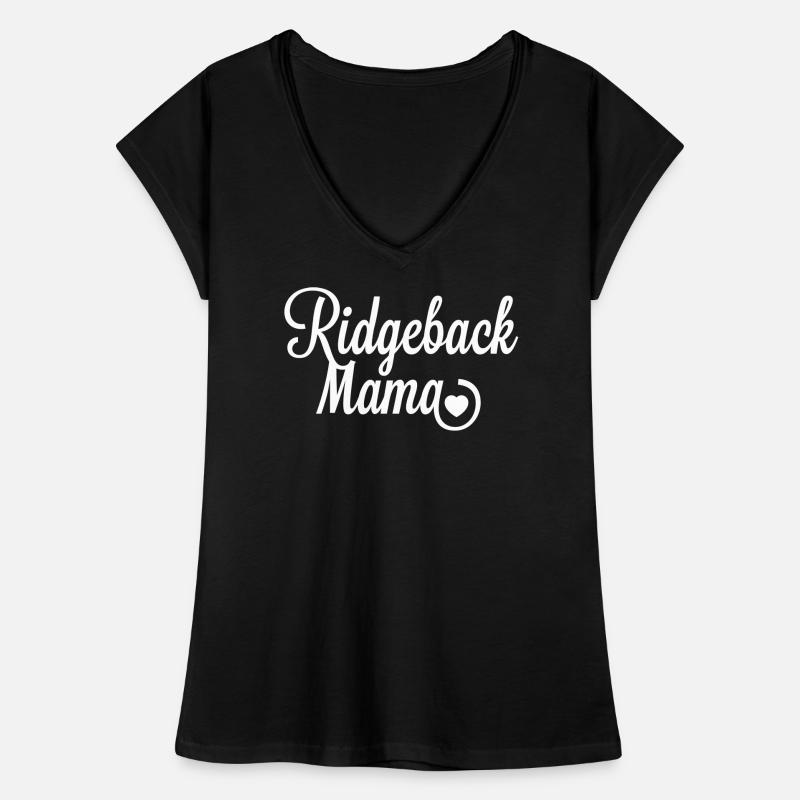 Rhodesian Ridgeback Mama mit Herz Frauen Vintage T-Shirt