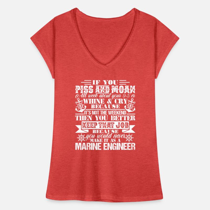 Proud To Be A Marine Engineer Women's Vintage T-Shirt