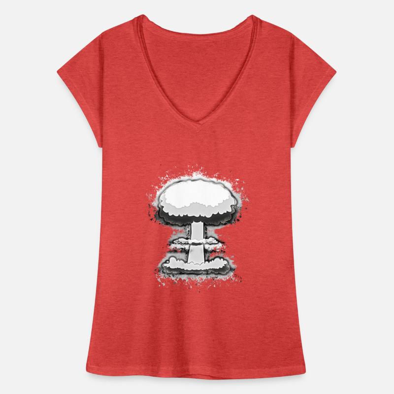 Explosion nuklear hell glühend Frauen Vintage T-Shirt