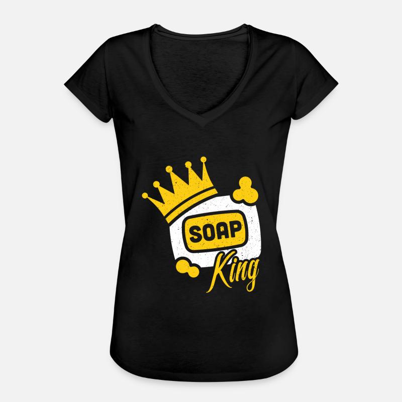 Soap king - saponification soap maker gift - Women's Vintage T-Shirt - black