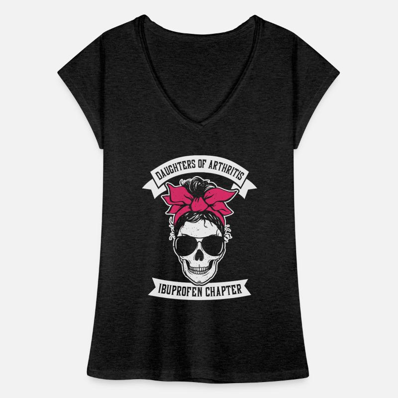 Filles de l’arthrite Ibuprofène Chapter Biker T-shirt vintage Femme