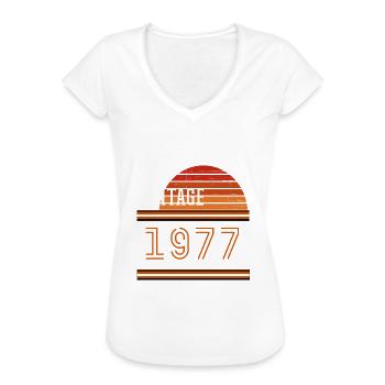 1977 - Women's Vintage T-Shirt - black - Front - Danielle (179cm)