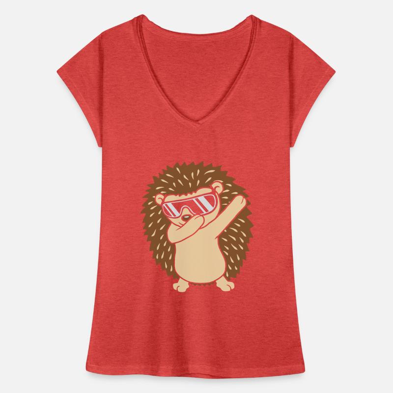 Cool drôle de hérisson dabbing T-shirt vintage Femme