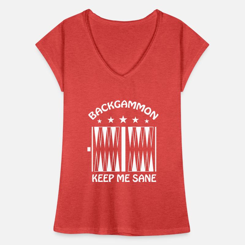 Boardgame Chess Backgammon Game Night Women's Vintage T-Shirt