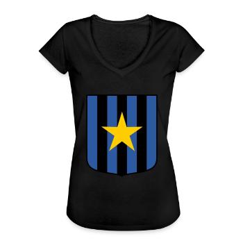 Blue-black - Women's Vintage T-Shirt - black - Front - Danielle (179cm)